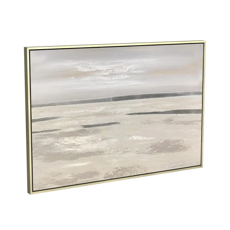 Silver Landscape Framed On Canvas Print | Wayfair North America