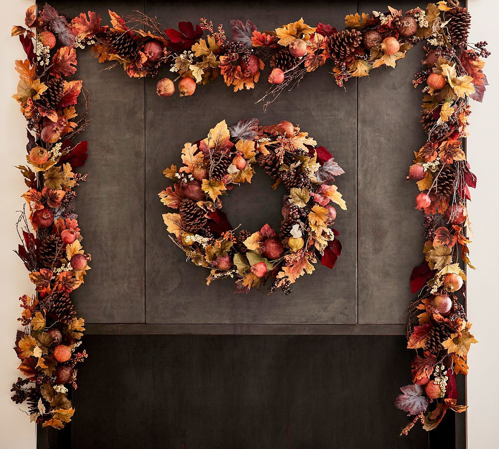 Faux Pomegranate & Pinecone Garland | Pottery Barn (US)