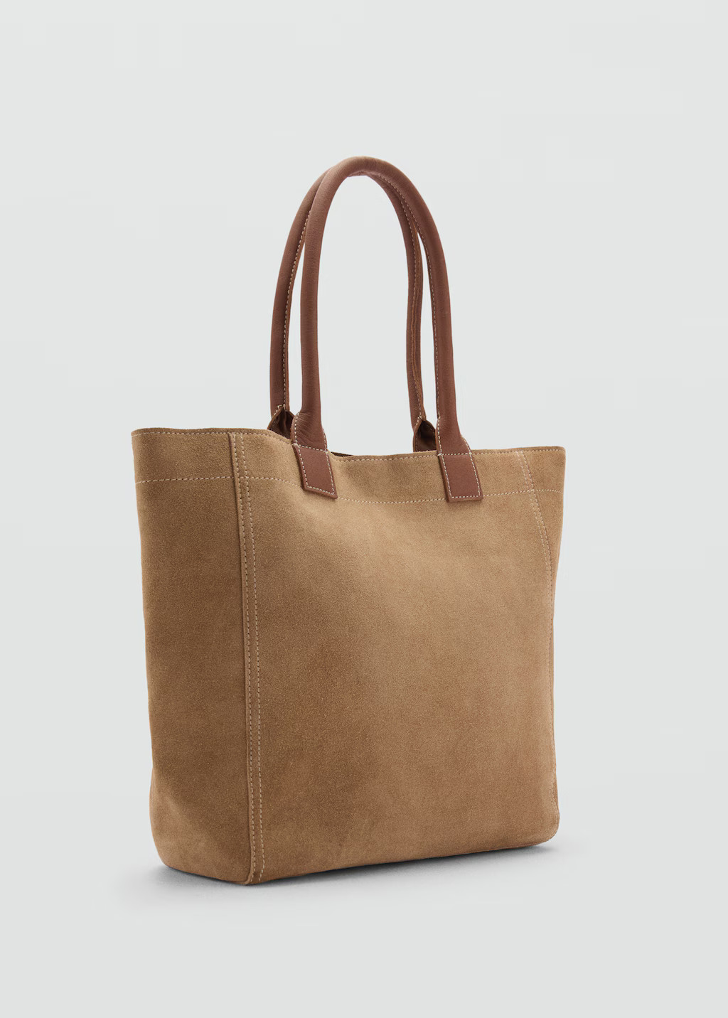 Leather shopper bag - Teen | MANGO USA | MANGO (US)