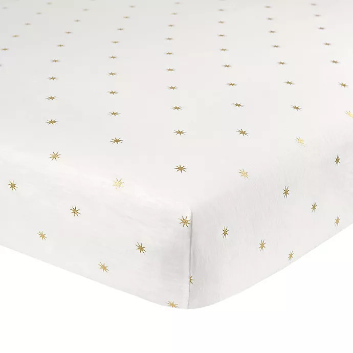 Just Born® Sparkle Fitted Crib Sheet | Bed Bath & Beyond | Bed Bath & Beyond