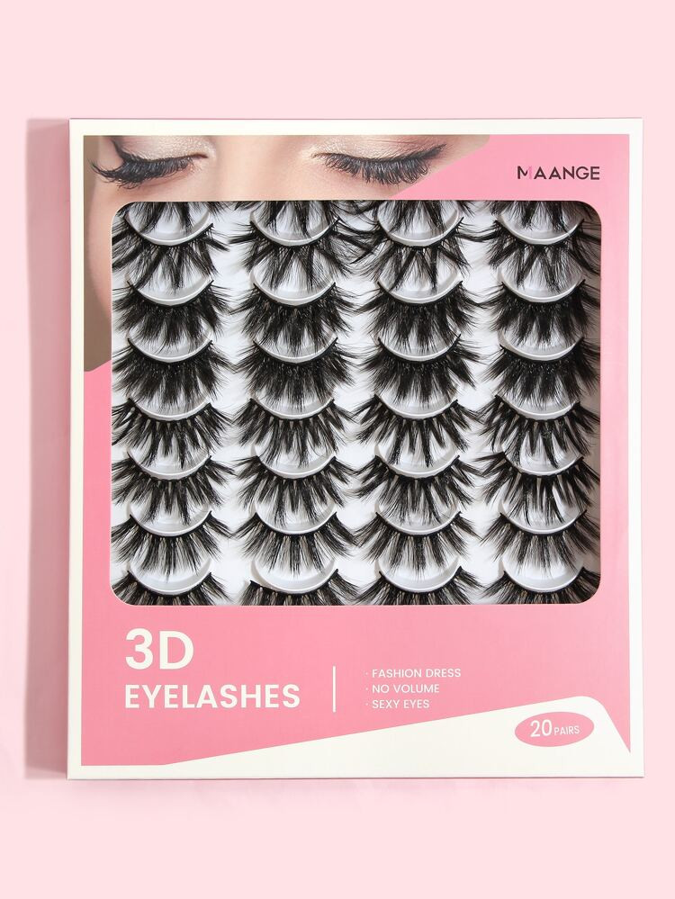 20pairs Volumized Fake Eyelashes | SHEIN