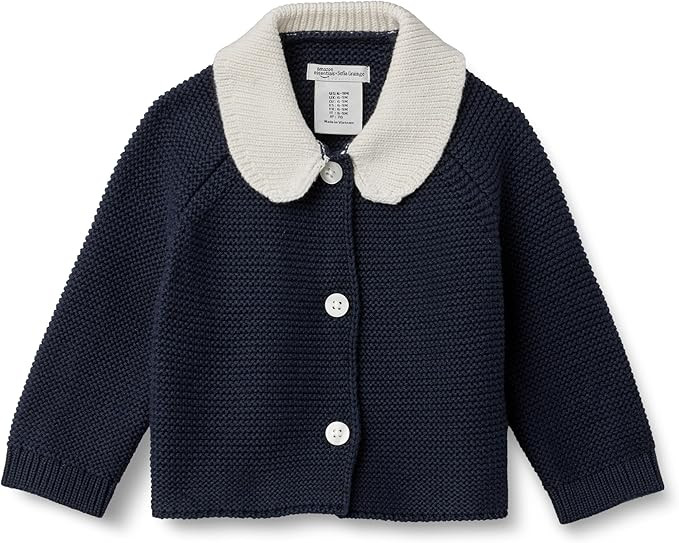 Amazon Essentials x Sofia Grainge Unisex Toddlers and Babies' Peter Pan Collar Sweater Jacket | Amazon (US)