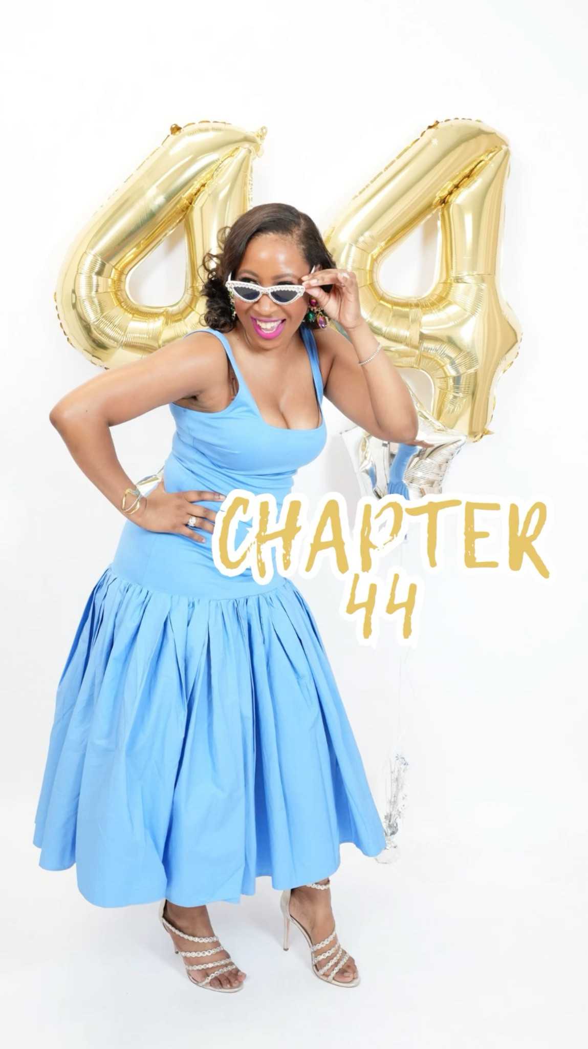 Chapter 44 💙✨  

Woke up and realized I needed birthday pics… so I went in the closet and made it happen 😌  

This dress SOLD OUT (y’all don’t play 😭), but I linked some beautiful options that give the same soft, feminine, twirl-worthy vibe  

Because the moment is the look… not just the label 💙  

Shop the vibe 👇🏾

#LTKU #LTKootd #LTKOver40