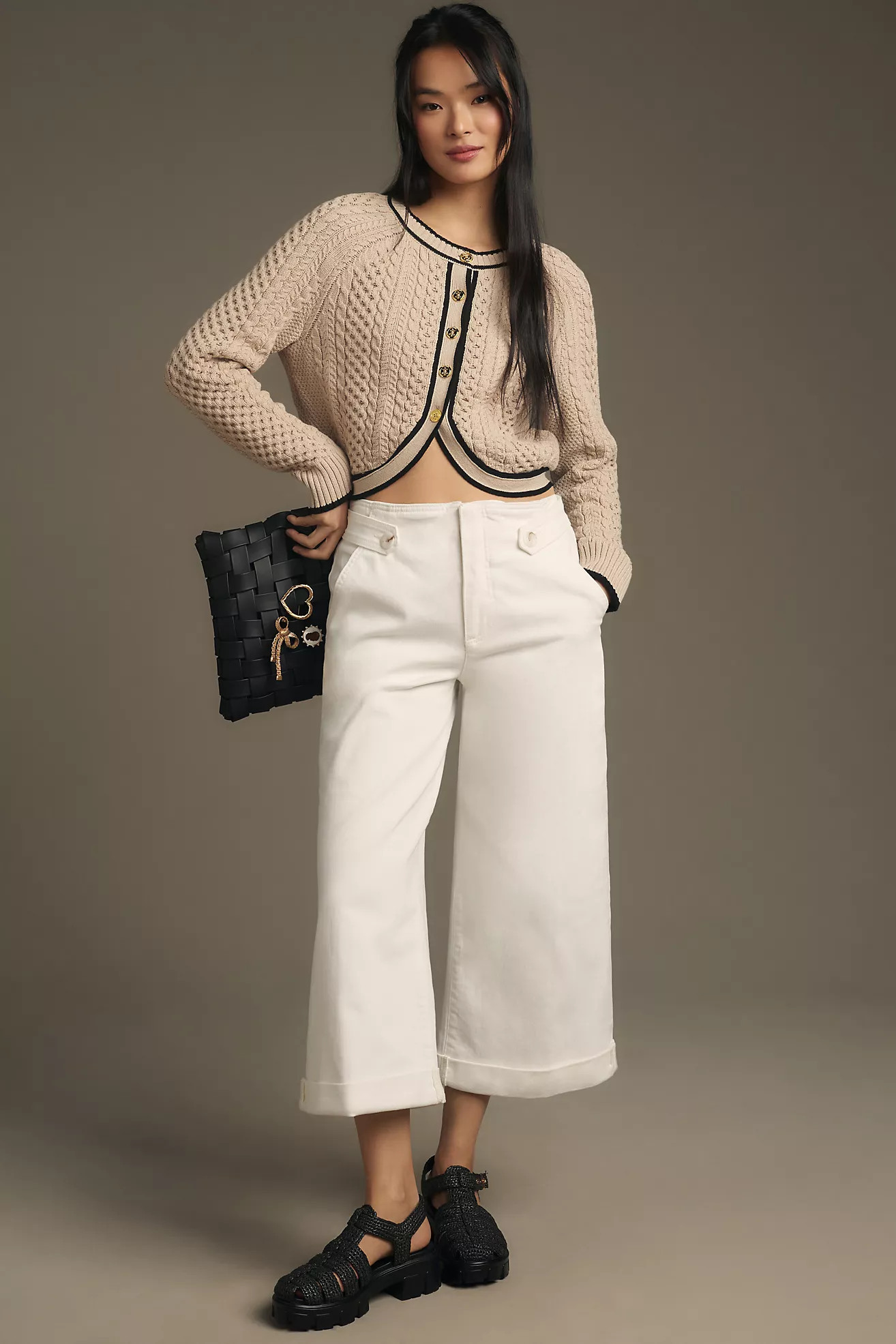 Maeve Cropped Ex High-Rise Wide-Leg Jeans | Anthropologie (US)