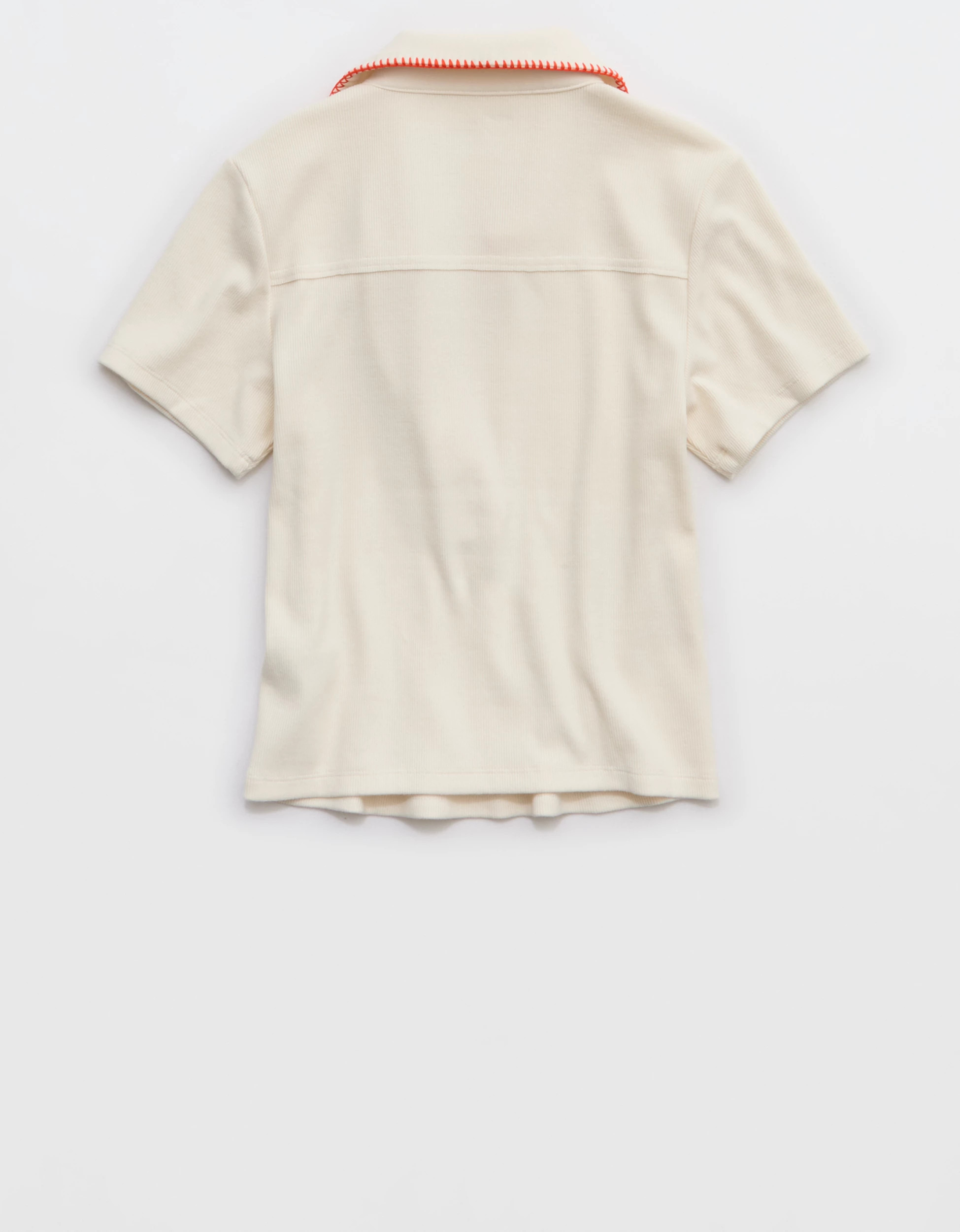 Aerie Cropped Polo T-Shirt | Aerie