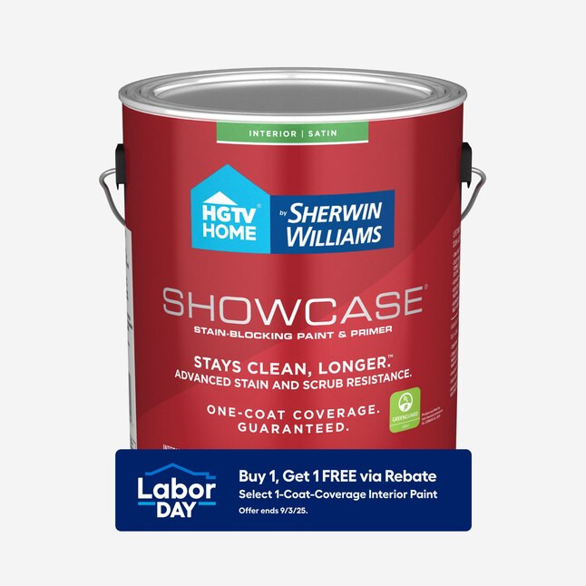HGTV HOME by Sherwin-Williams  Showcase Satin Ultra White Tintable Acrylic Interior Paint Paint ... | Lowe's