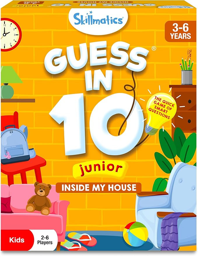 Skillmatics Guess in 10 Junior Inside My House for Kids, Boys, Girls, Who Love Card Games, Board ... | Amazon (US)