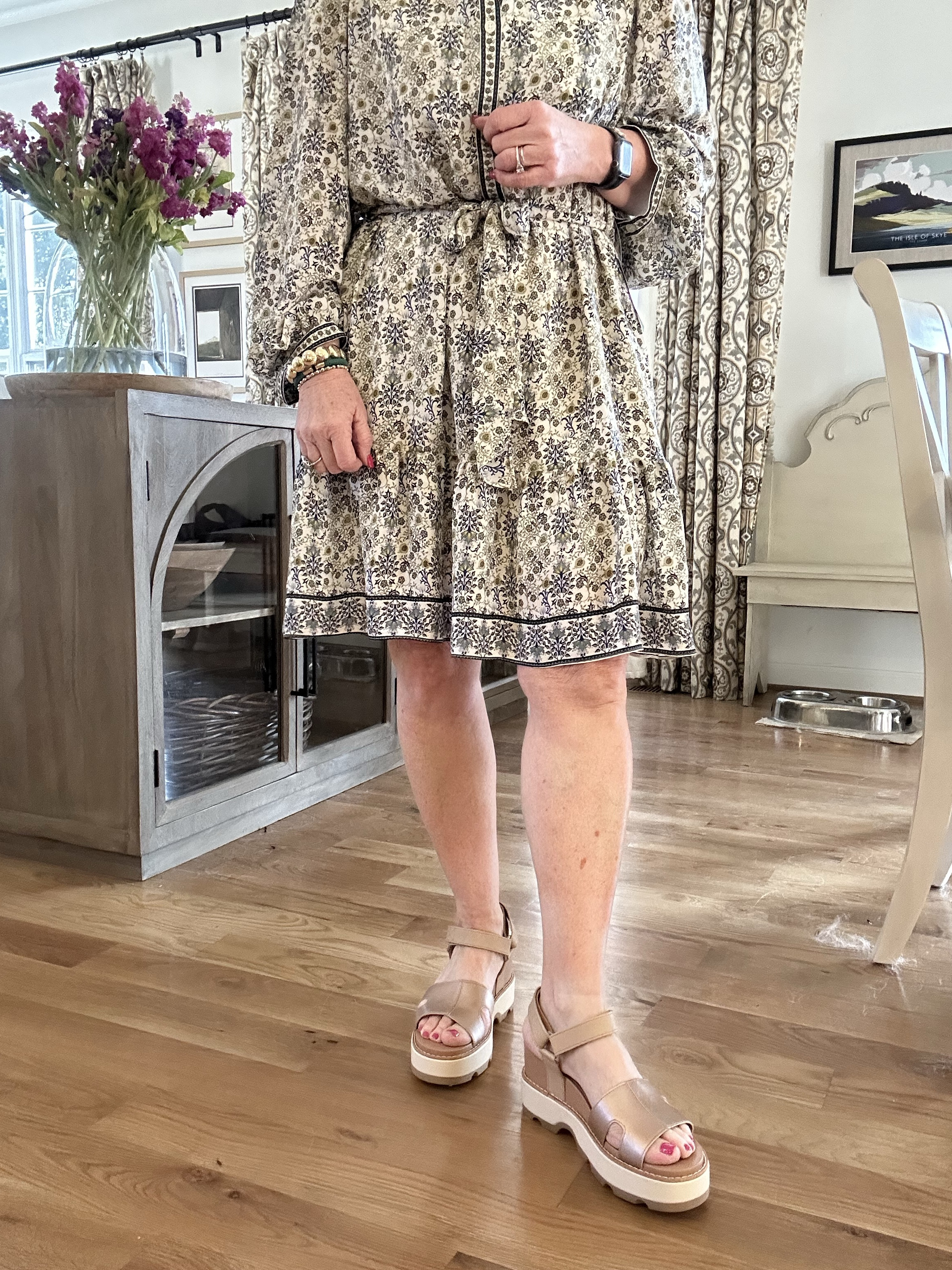 Cute dress alert! Lightweight flowy. Wearing a medium. Nordstrom rack find! 

#LTKPetite #LTKOver40 #LTKFindsUnder50