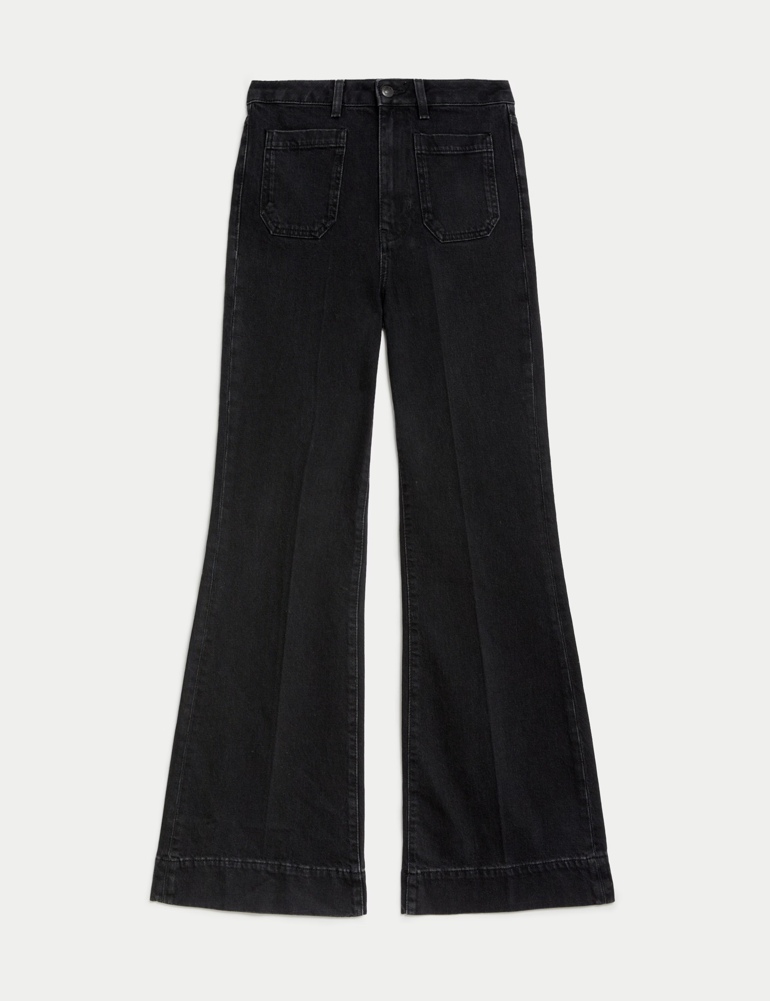 Patch Pocket Flare High Waisted Jeans | Marks & Spencer (UK)
