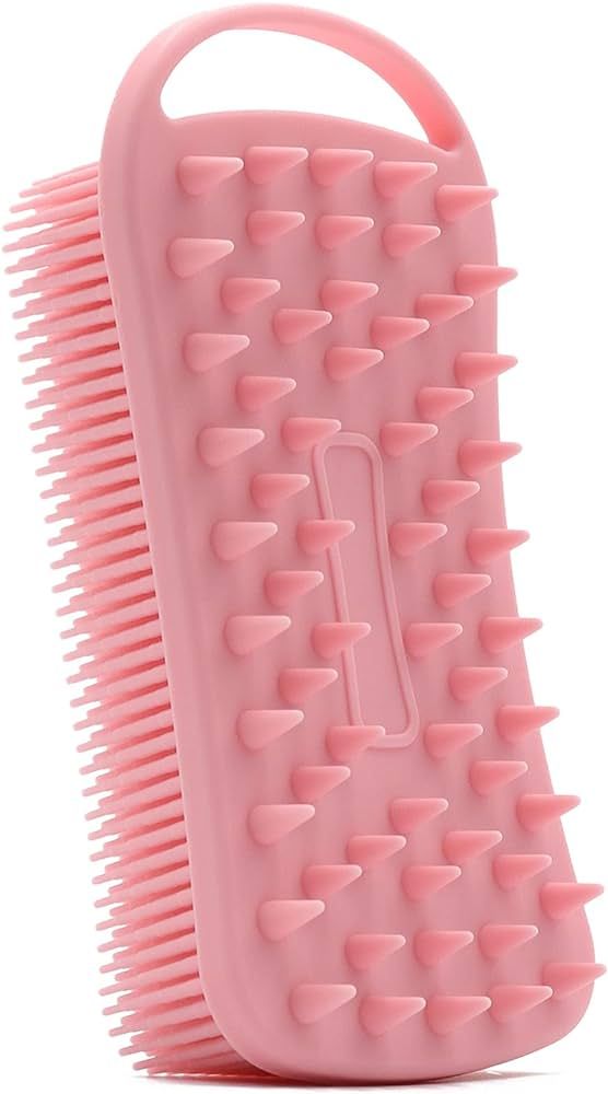 Silicone Body Scrubber, 2 in 1 Shower Scrubber for Body, Soft Silicone Loofah for Sensitive Skin,... | Amazon (US)