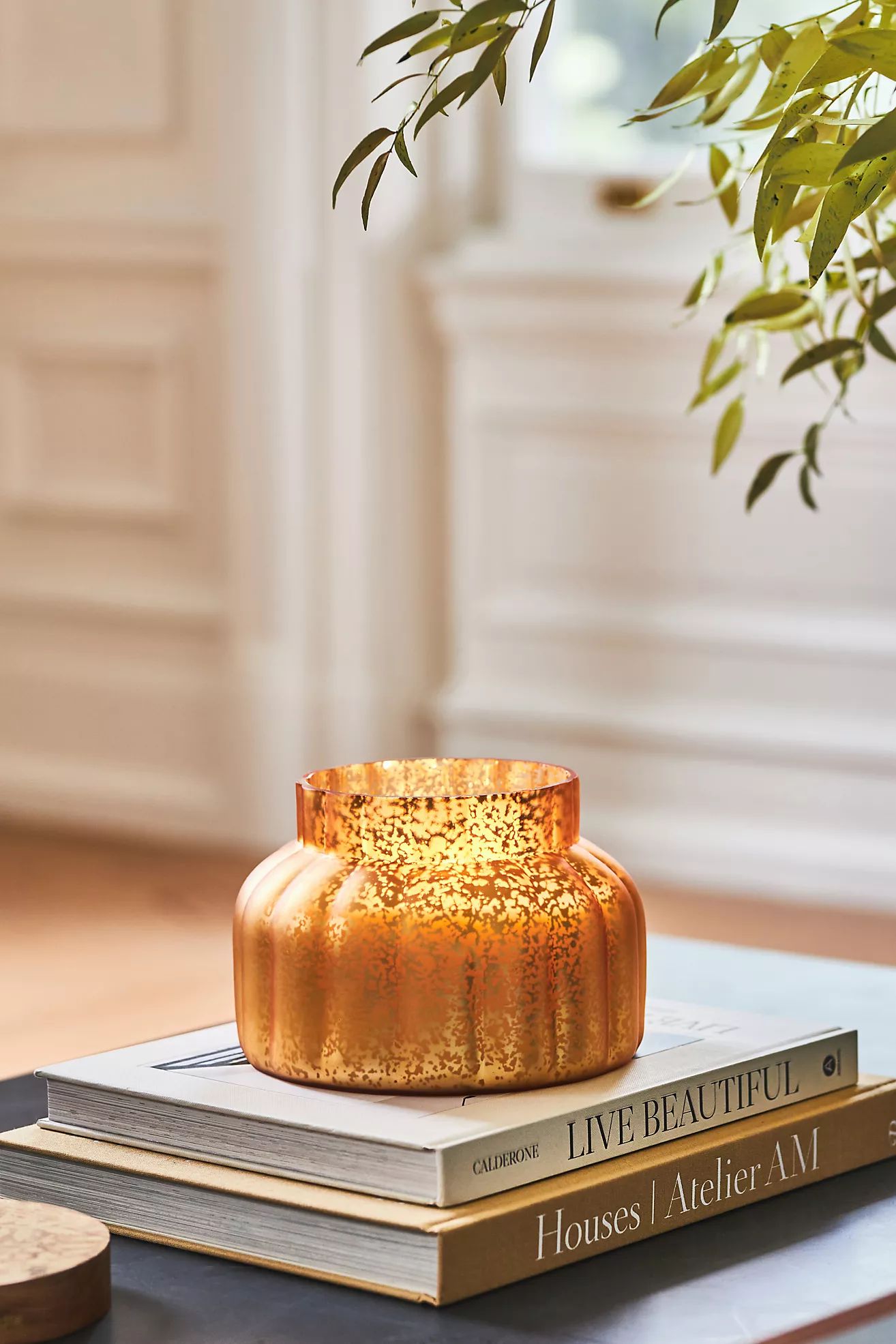 Capri Blue Pumpkin Clove Glass Jar Candle | Anthropologie (US)