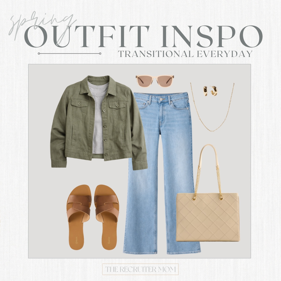 Utility jacket over a neutral tee with light wash jeans and woven slides. Weekend transitional favorite.
#casualchic #springlayers 

 

#LTKSeasonal #LTKOver40 #LTKMidsize