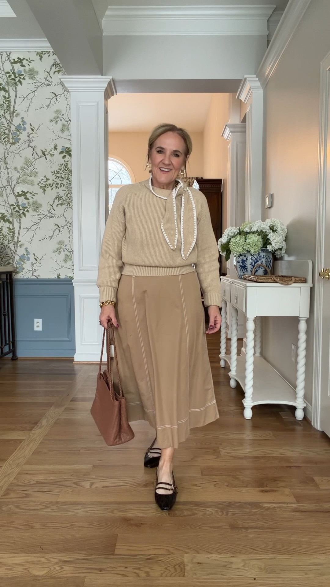 Loft skirt and sweater. Skirt medium petite. Sweater medium  

#LTKSaleAlert #LTKPetite #LTKOver40