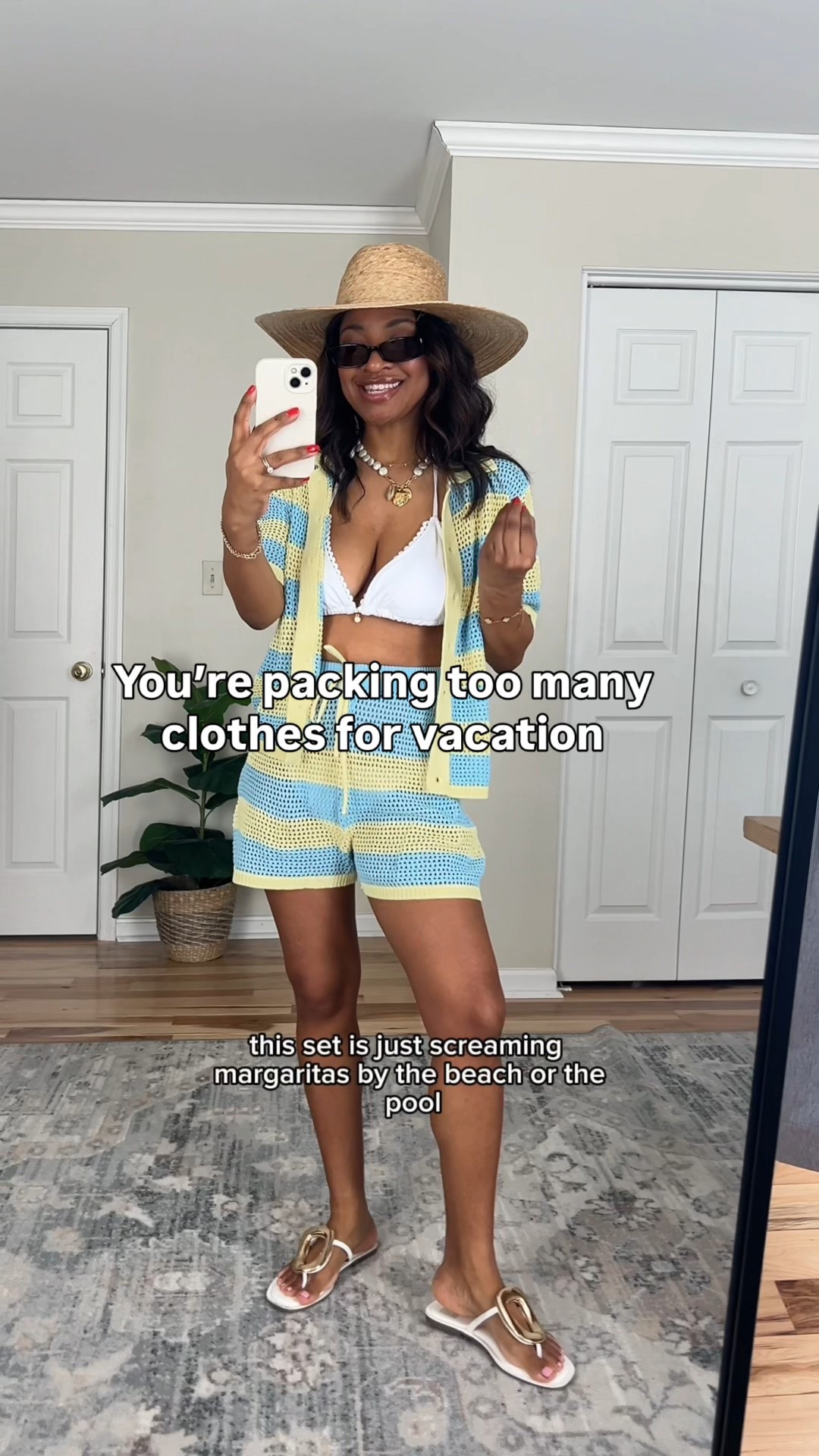 Three ways to style a short set for vacation! Wearing a small in this set 

#ltkseasonal #ltkootd #ltkover40