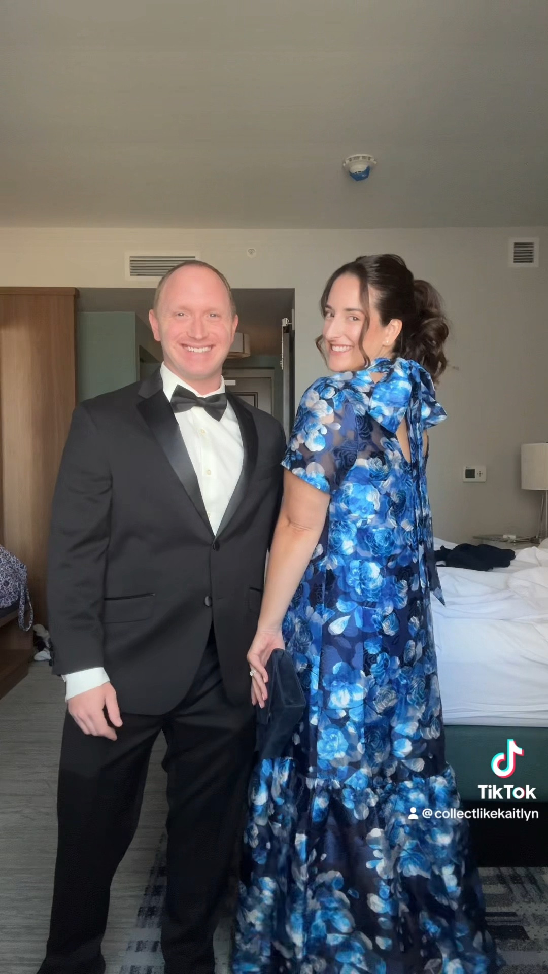 We clean up nice in black tie 💙 This was the perfect dress for a fall black tie wedding. It comes in another color too! Plus size also available  #LTKStyleTip

#LTKWedding #LTKMidsize