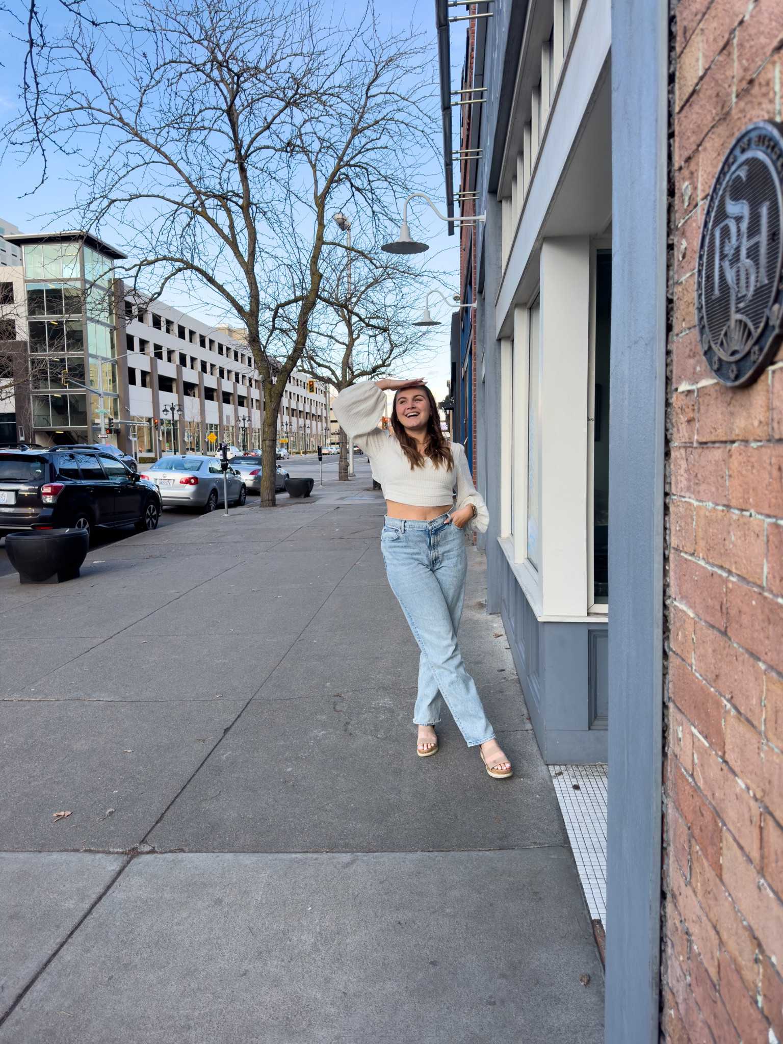 Casual spring outfit idea for girls night! Featuring a lightweight blouse and my favorite jeans. 

I’m wearing a M blouse, size 31L jeans and size 9 sandals 

#LTKstyletip #LTKunder100 #LTKSeasonal