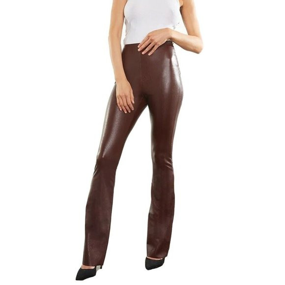 Commando Faux Leather Flared Legging Oxblood - SLG20 | Poshmark