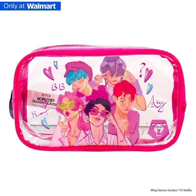 Netflix Saja Boys KPop Demon Hunters Edition Clear PVC Pencil Pouch (Walmart Exclusive) | Walmart (US)