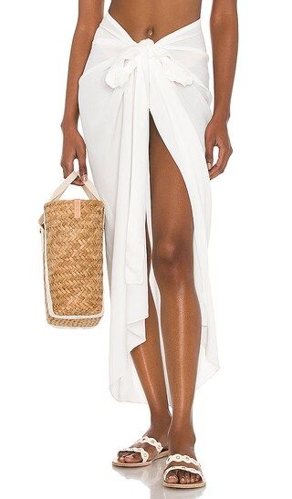 Panneaux Sarong in Off White | Revolve Clothing (Global)