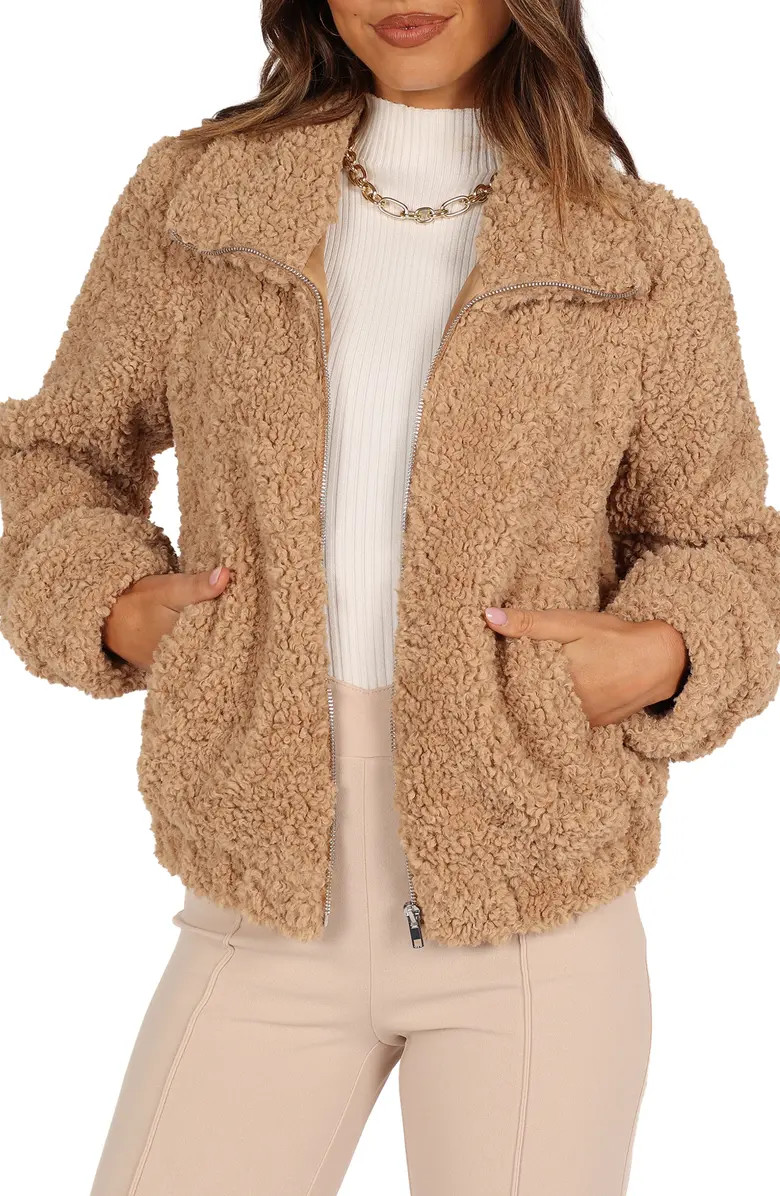 Lucia Faux Fur Zip-Up Jacket | Nordstrom