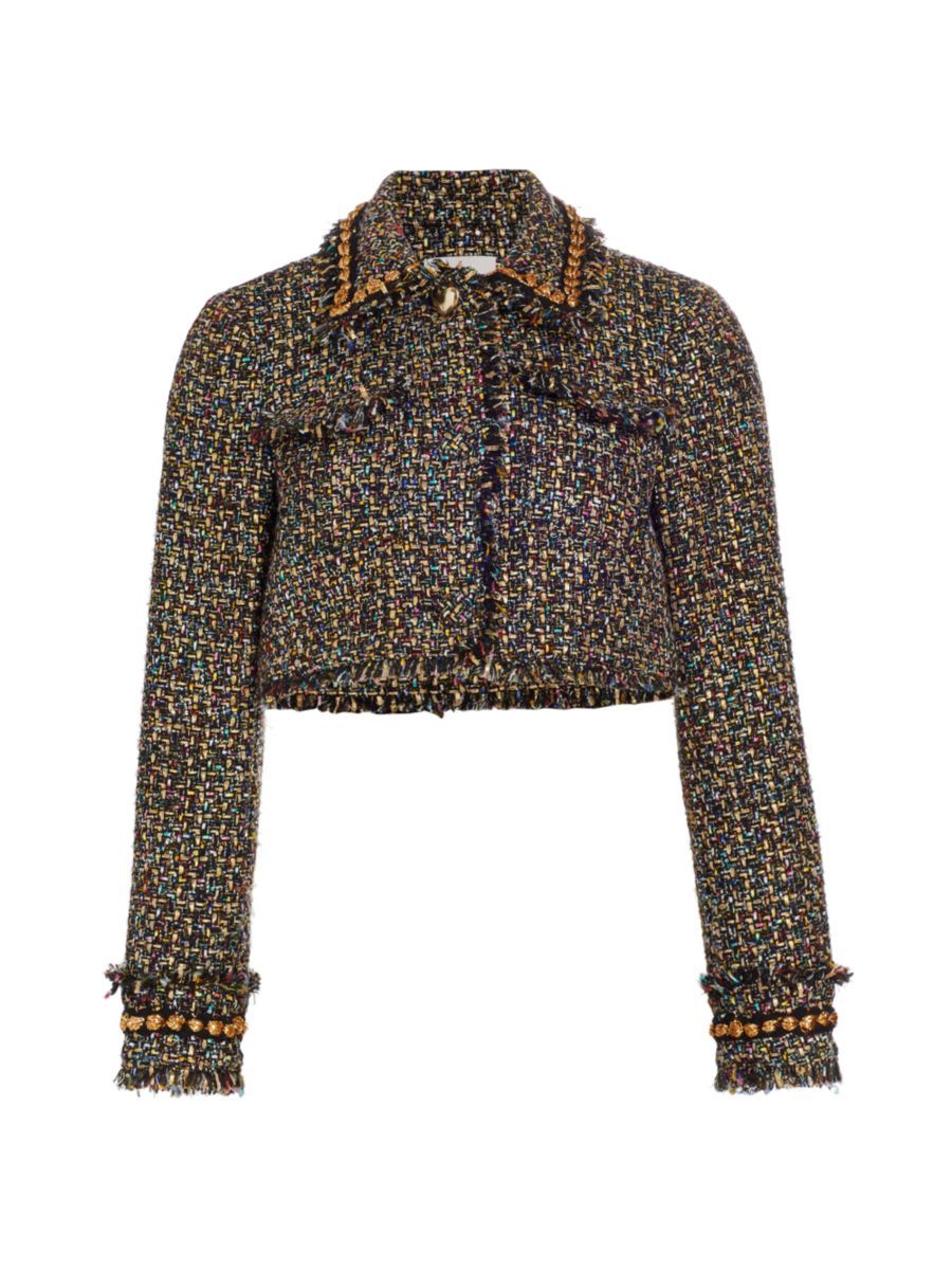 Odette Tweed Crop Jacket | Saks Fifth Avenue