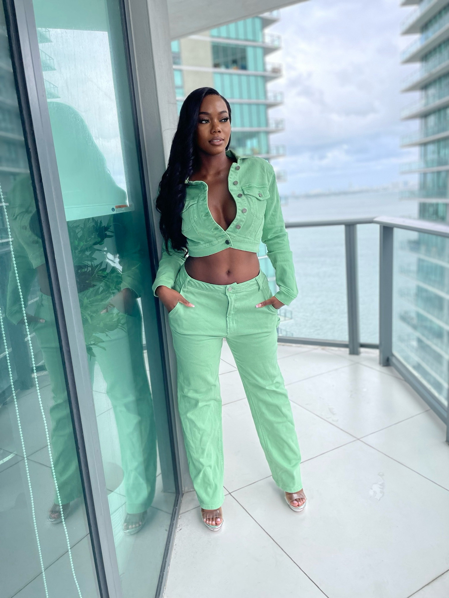 I love a good matching set! Denim relaxed fit and low rise 

#LTKcurves