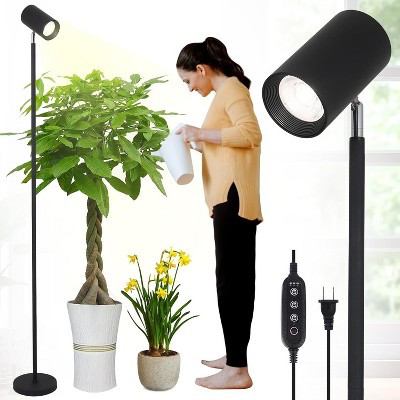 Adjustable Grow Light Stand with Full Spectrum 20W COB Bulb and Timer, 6 Height Levels, Floor Lamp for Indoor Plants and Seedlings | Target