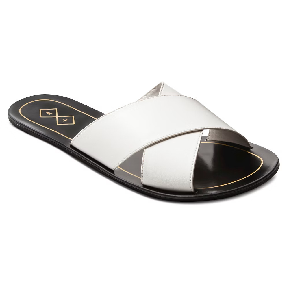 Women's A+ Alba Slide sandals - White 9 | Target