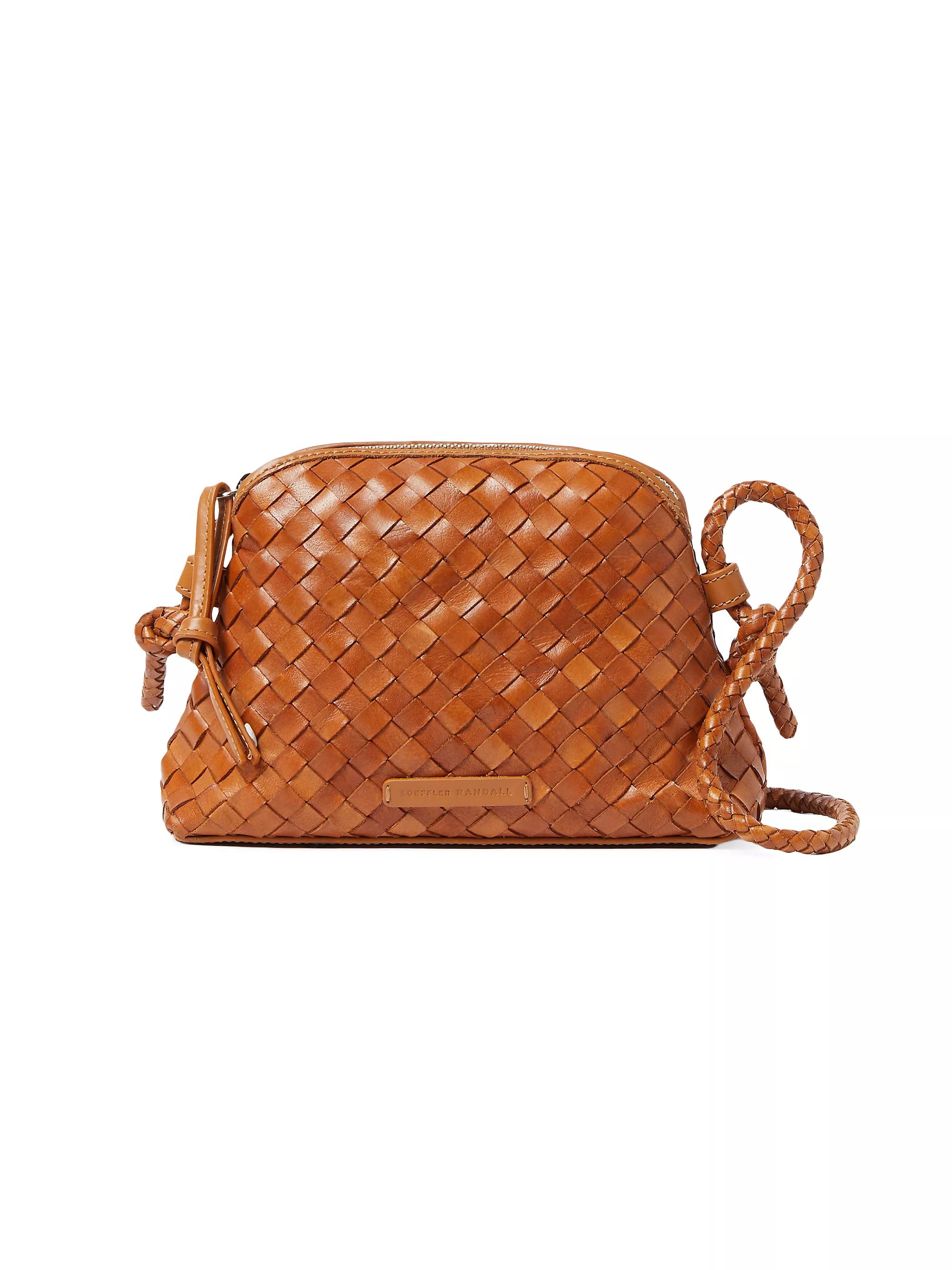 Mini Marybeth Woven Leather Crossbody Bag | Saks Fifth Avenue
