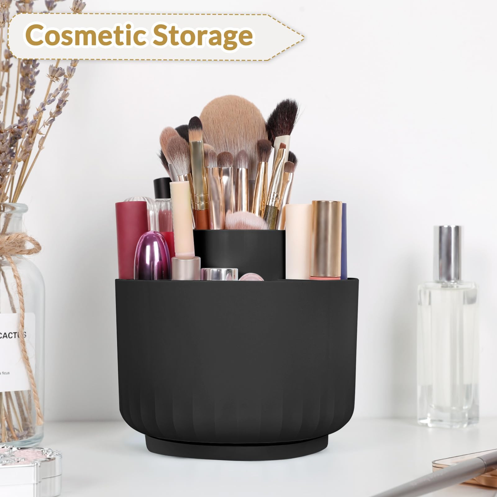 SKYDUE 360 Degree Rotating Pencil Pen Holder for Desk, Dual-Purpose Desk Organizer, Rotating Penc... | Amazon (US)