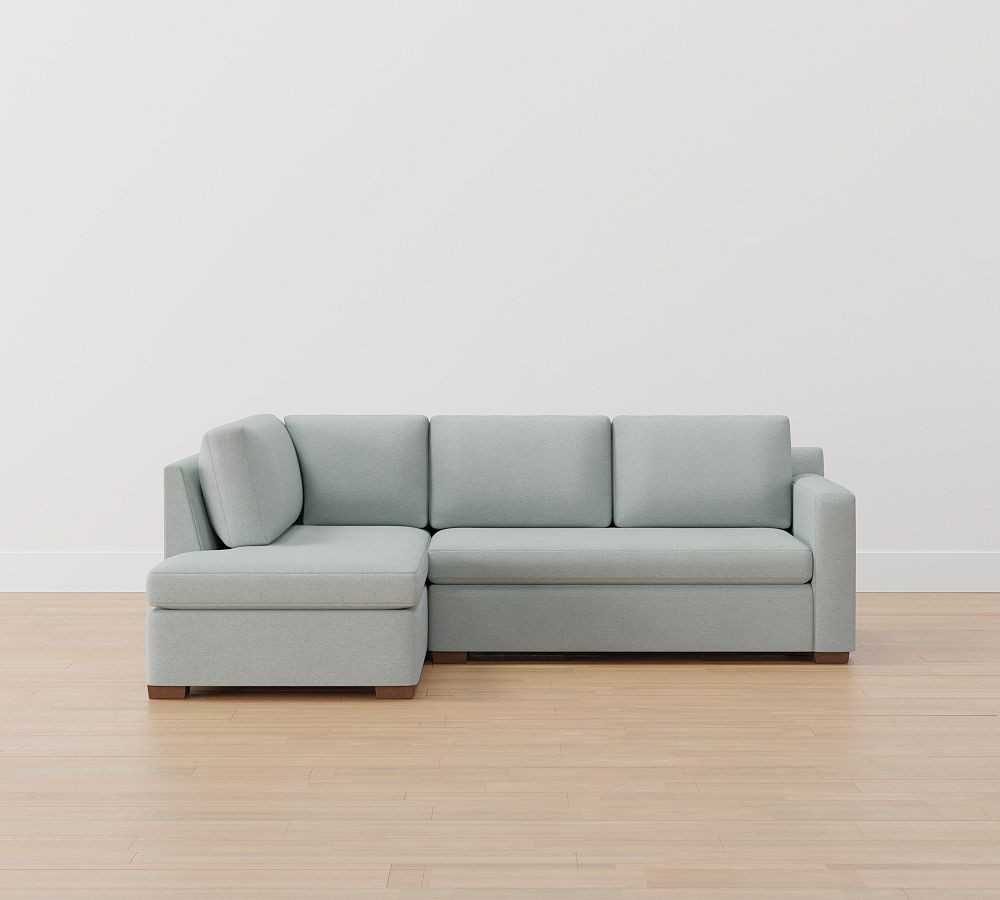 Shasta Square Arm Upholstered Return Bumper Sectional | Pottery Barn (US)