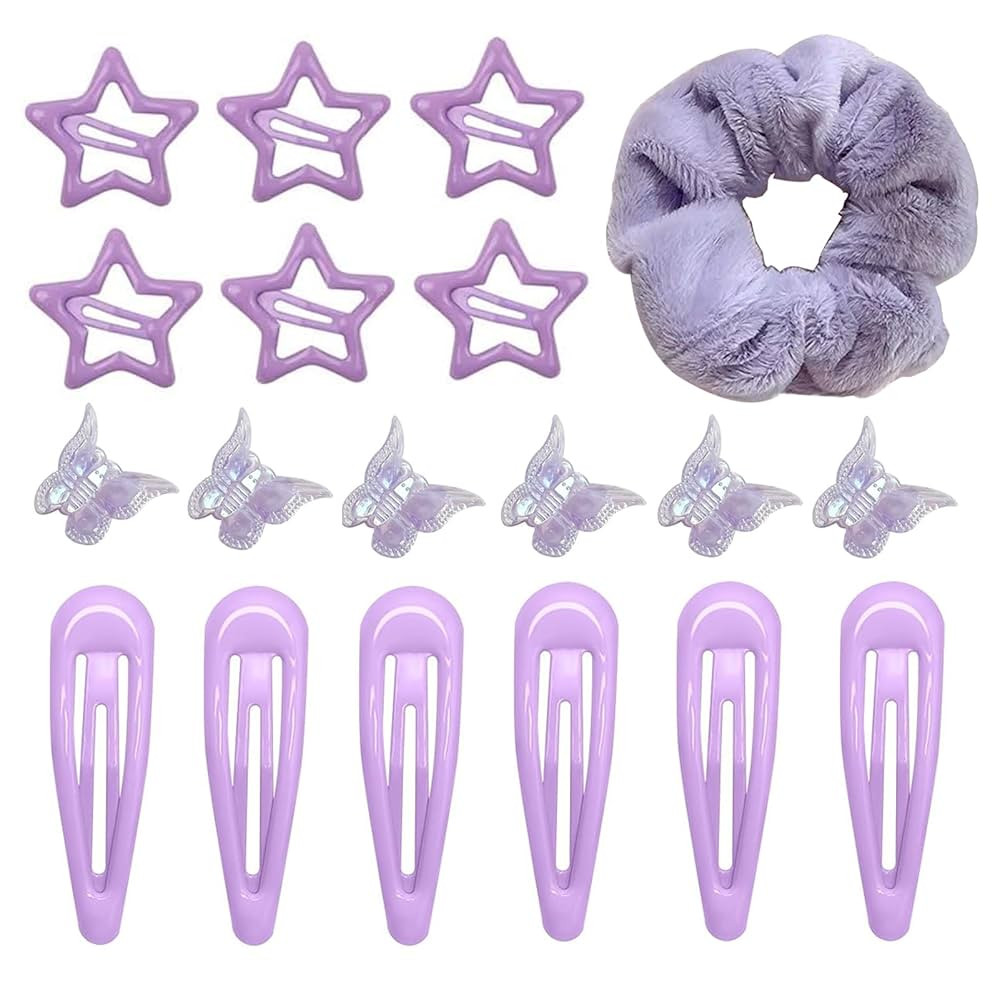 Hair Clips Barrettes Metal Star Hair Clip Snap Y2K Clips Accessories Mini Butterfly Pastel Hair C... | Amazon (US)