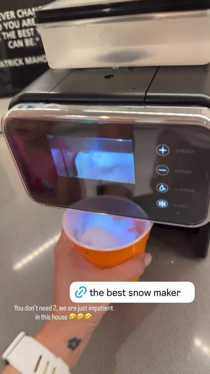 If you’re a kid like me or have a kid who loves snow cones, this snow maker is amazing! 🍧❄️

#LTKKids #LTKFamily #LTKHome