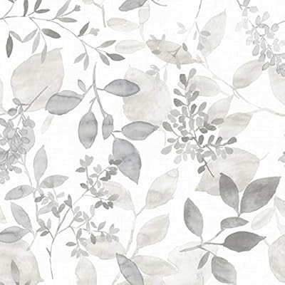 NuWallpaper NUS3144 Grey Breezy Peel & Stick Peel and Stick Wallpaper | Amazon (US)