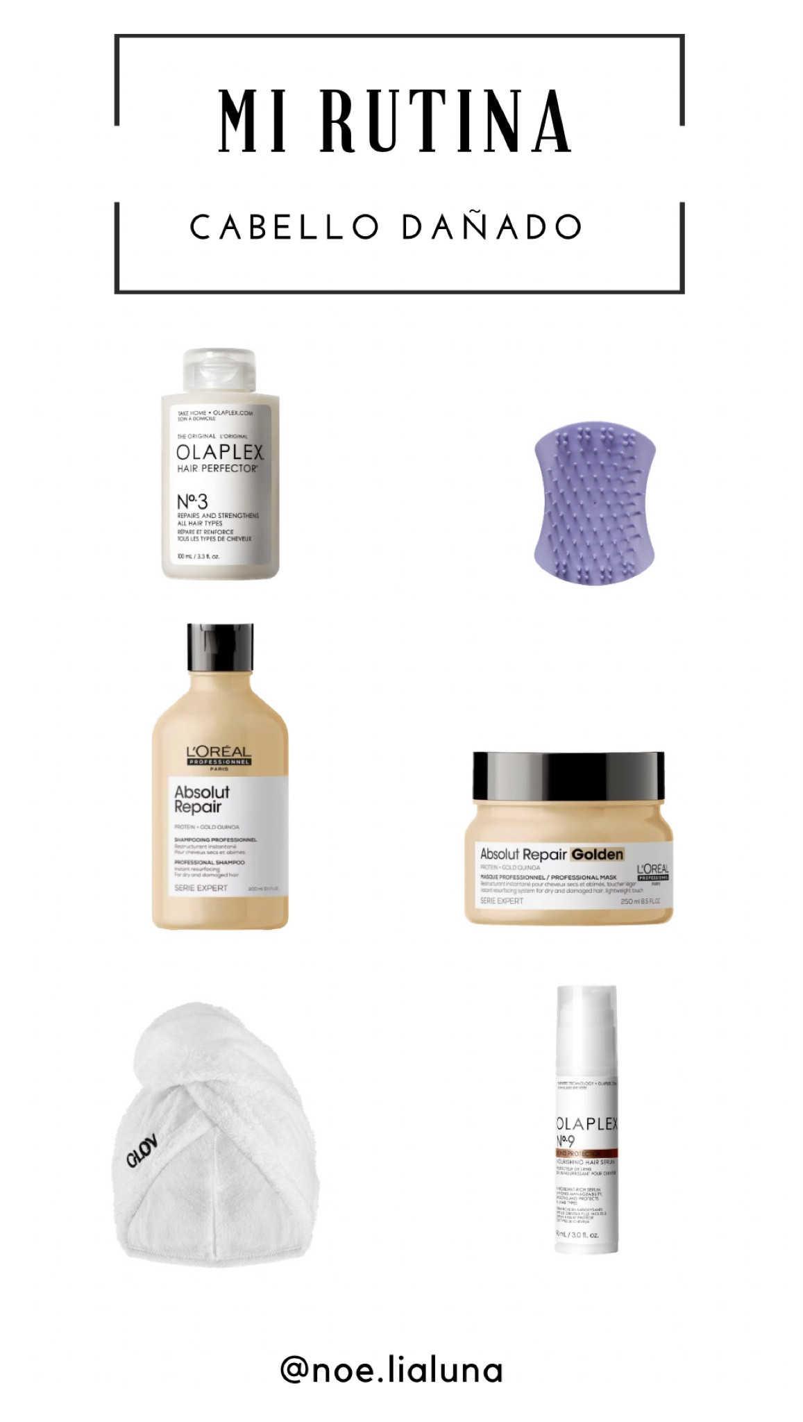 Mi rutina para cabello seco y estropeado.
1. Olaplex n.3 en cabello mojado 20 minutos mínimo. Yo lo uso 2 veces por semana.
2.Champú con muy poca cantidad es suficiente. 
3. Exfoliante y masajeador de cuero cabelludo 1 vez por semana con el champú.
4.Mascarilla de medios a puntas, dejar actuar lo máximo posible, también con poquita cantidad es suficiente. 
5. Turbante de micro fibra para absorber la humedad y anti encrespamiento.
6. Olaplex n•9 con el cabello húmedo repartir de raíz a puntas, es un sérum que además de ser protector térmico es anti encrespamiento, hidrata y da brillo al pelo. 
Os he buscado los que están mejor de precio para que si tenéis el pelo decolorado, seco y maltratado como yo podáis probarlo💖

#LTKeurope #LTKFind #LTKbeauty