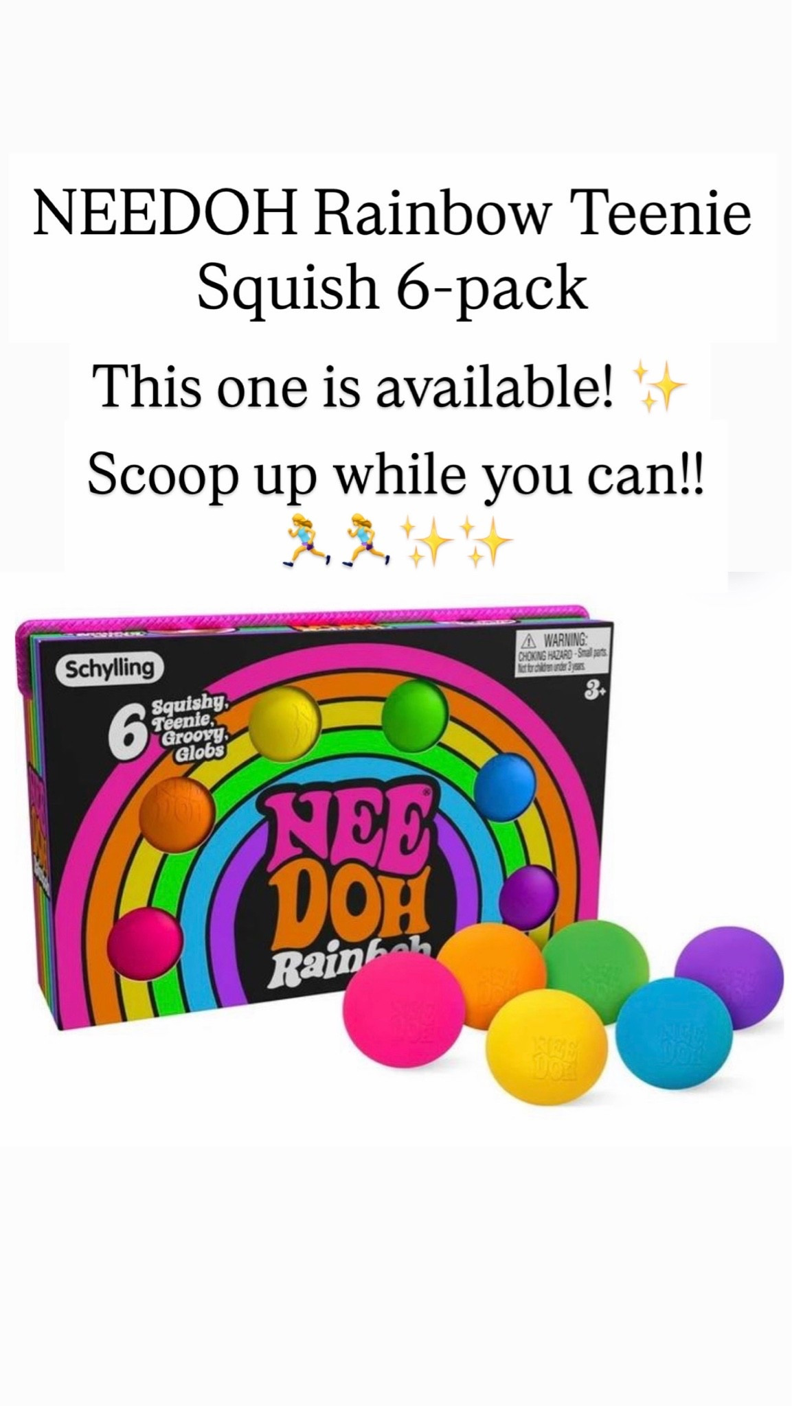 NEEDOH Rainbow Teenie Squish 6-pack

#LTKKids