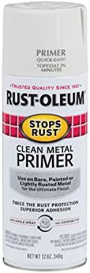 Rust-Oleum 7780830 Stops Rust Spray Paint, 12 Ounce (Pack of 1), Flat White Clean Metal Primer, 1... | Amazon (US)