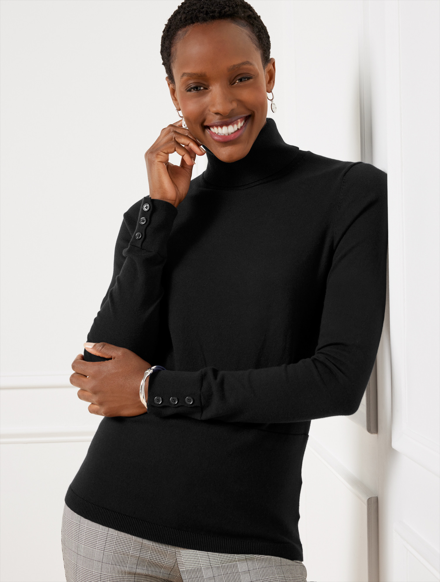 Perfect Turtleneck Sweater - Black - Medium Talbots | Talbots