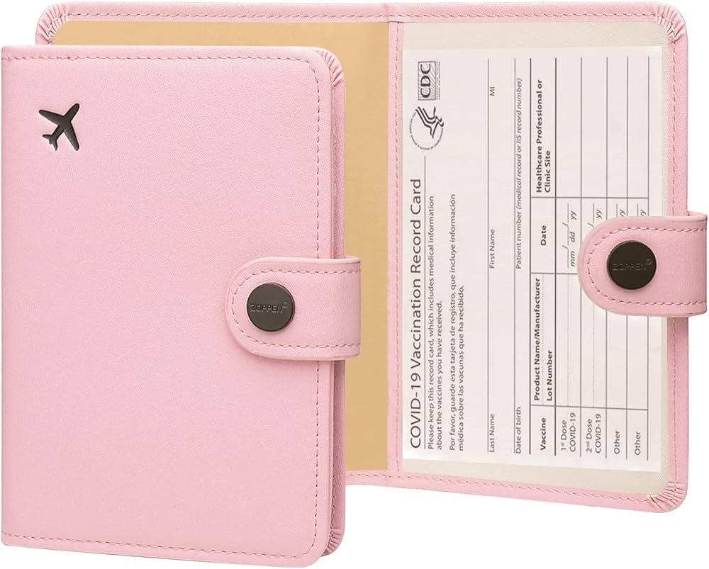 ZOPPEN Passport and Vaccine Card Holder Combo, Passport Holder with Vaccine Card Slot, Passport W... | Amazon (US)