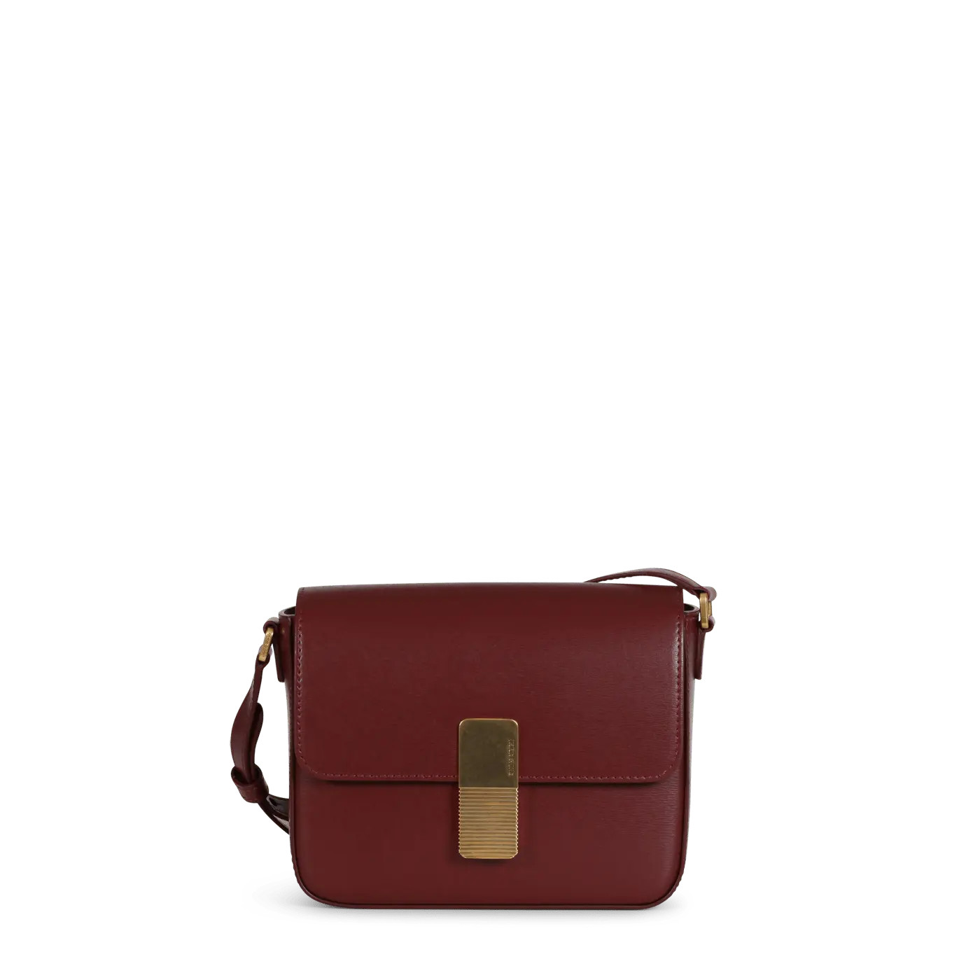 Mini Monceau Gold Edition - Burgundy Box Leather | ATELIERS AUGUSTE