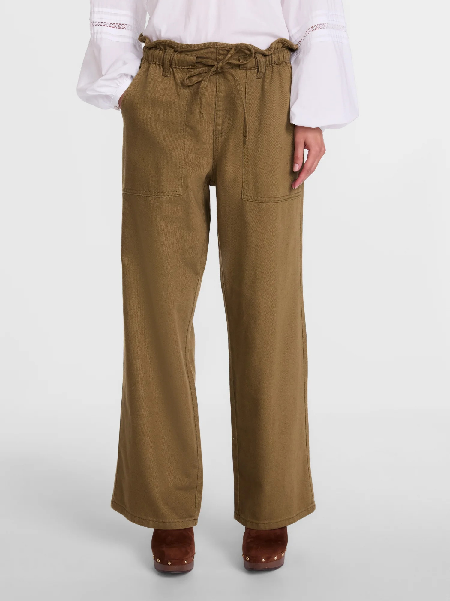 Scenario Women's Drapey Denim Jeans, Sizes XS-XXXL | Walmart (US)