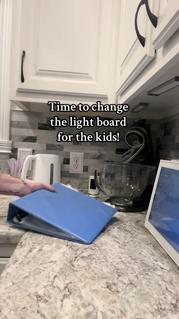 The kids love seeing what the light box says each morning! 

#LTKHome #LTKFamily #LTKKids