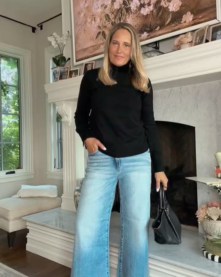 NEW Fall Drop! I’m loving this chic look. The dark turtleneck sweater with the button details is classic and pairs perfectly with these light washed jeans. The jeans have such great stretch, making them exceptionally comfortable! s

#LTKdayinmylife #LTKOver40 #LTKMidsize