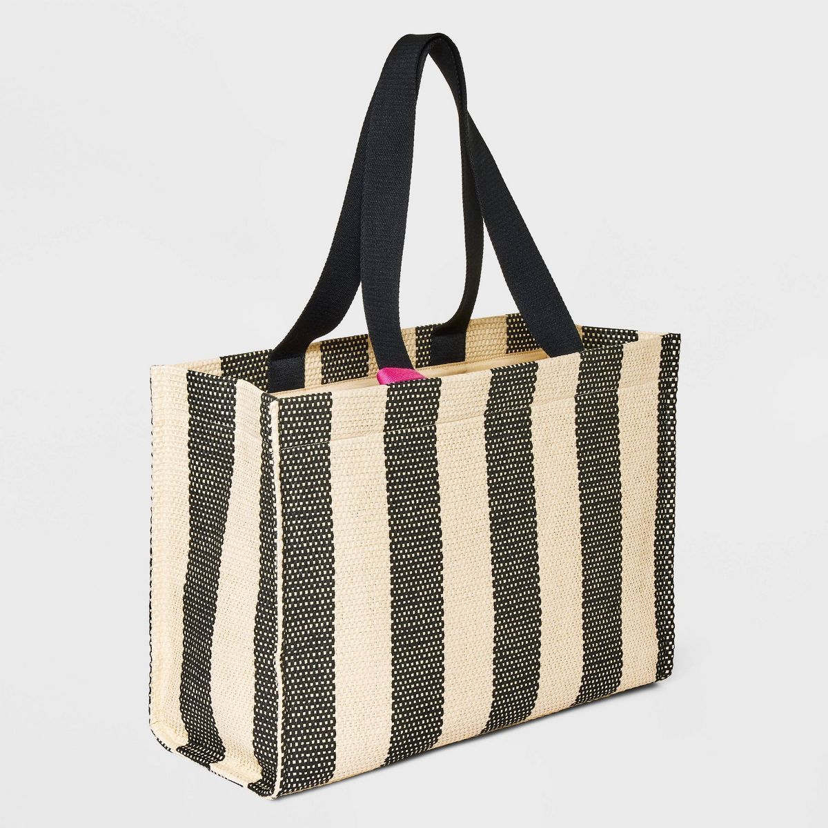 Elevated Straw Tote Handbag with ZIp Pouch - A New Day™ | Target