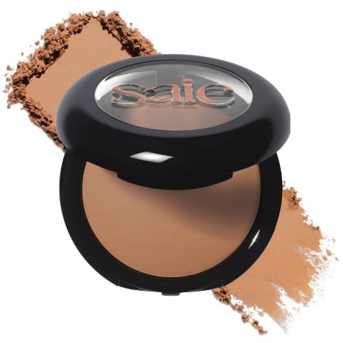 Saie SuperSuede Radiant Baked Bronzer Powder - Hydrating, Long-Lasting + Blurring Powder Bronzer for a Warm, Natural Glow - With Squalane + Jojoba - Talc-Free + Vegan Face Makeup - Almalfi (0.28 oz) | Amazon (US)