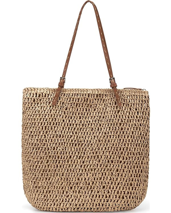 Purses for Women Shoulder Straw Beach Bag Travel The Tote Bag for Women Large Beach Summer Bag St... | Amazon (US)