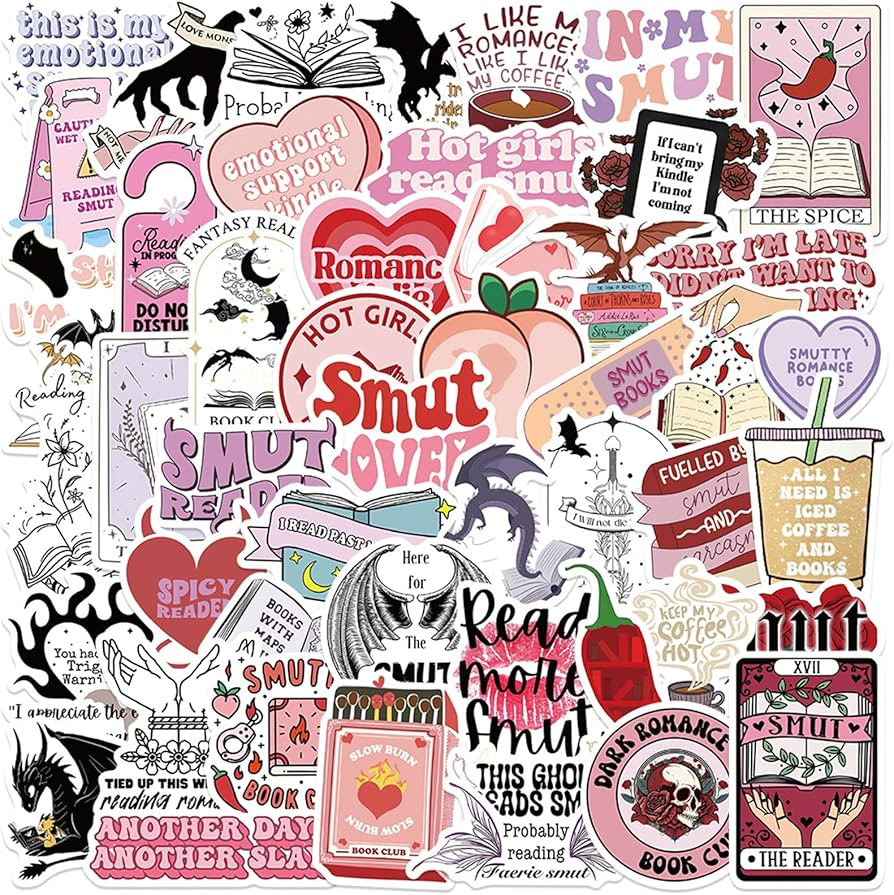 104pcs Bookish Smutty Stickers, Kindle Stickers Fantasy, Book Sticker for Kindle,Premium Smutty B... | Amazon (UK)