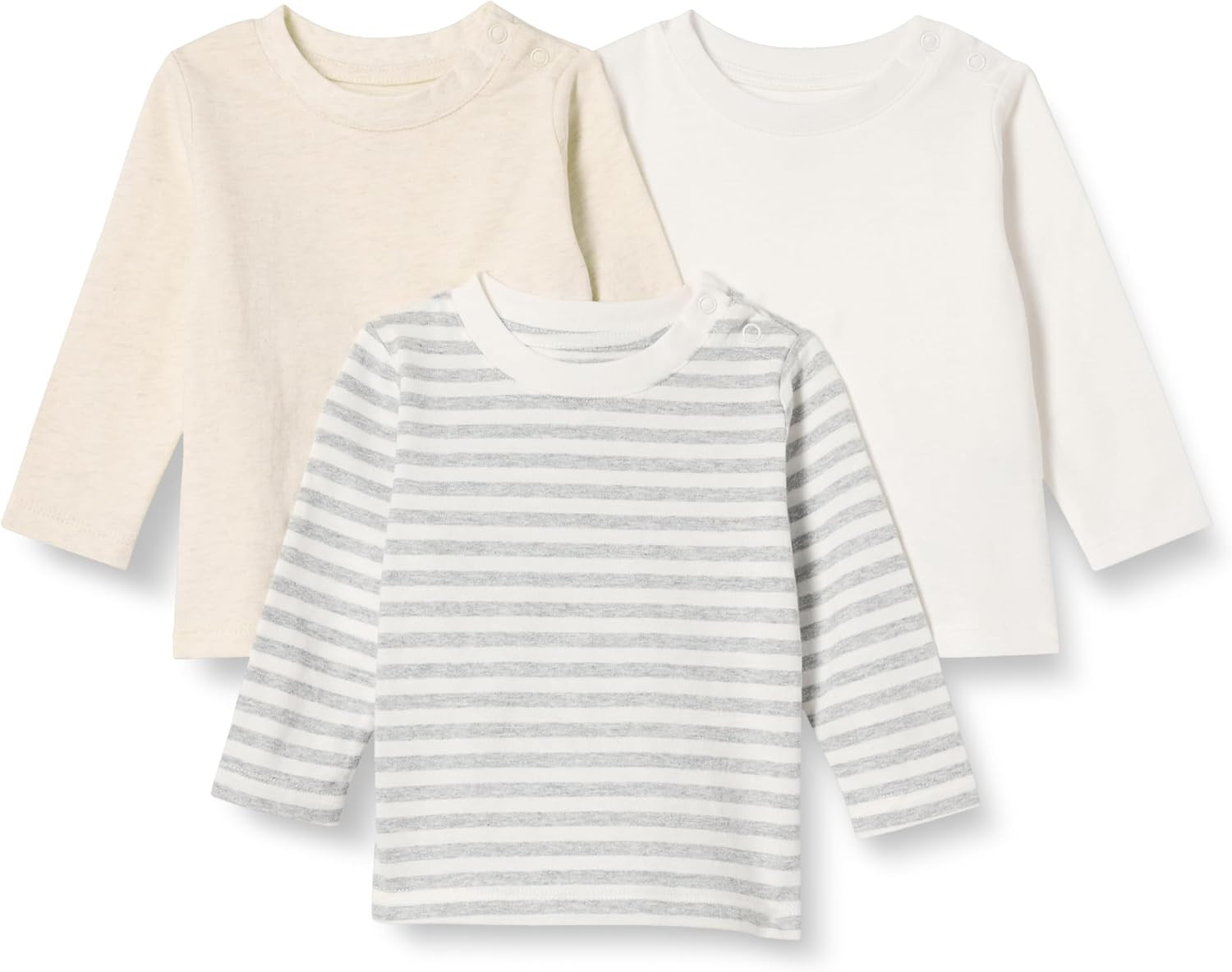Amazon Essentials Unisex Babies' Relaxed-Fit 100% Cotton Long-Sleeve T-Shirts | Amazon (US)