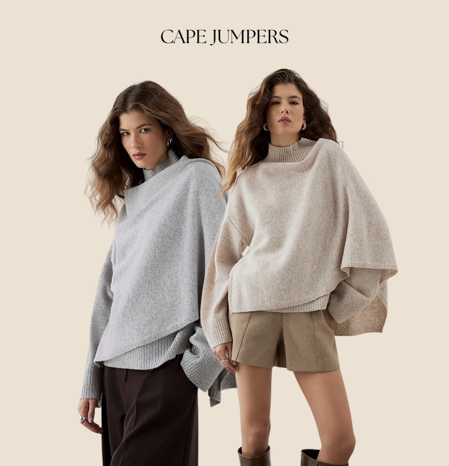 River island cape jumpers - so chic! I wear medium 