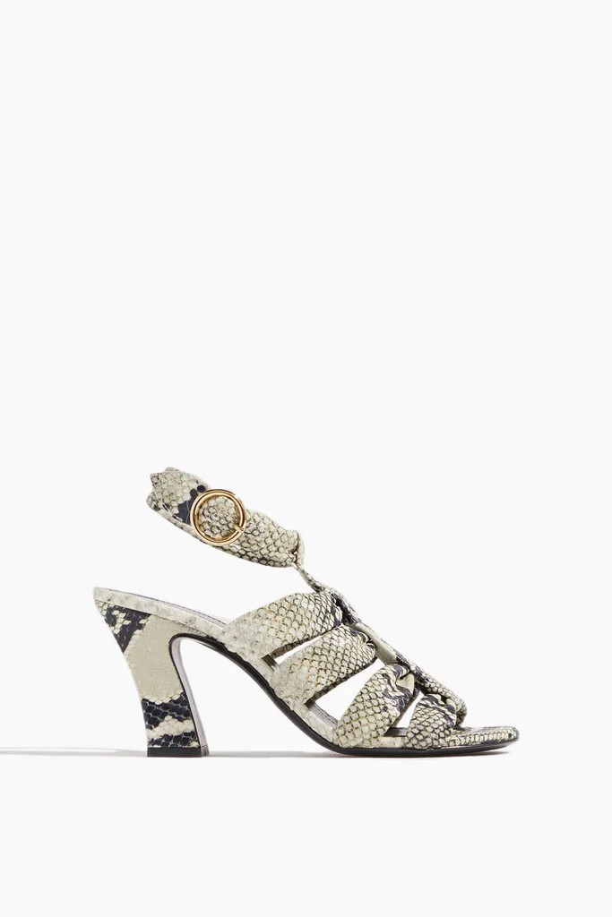 Perth Heel Sandal in Natural | Hampden Clothing